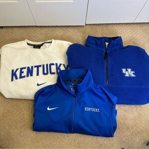 Men’s UK Nike Kentucky Crewneck and Pullovers Medium and Large